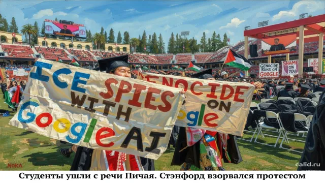 Студенты ушли с речи Пичая. Стэнфорд взорвался протестом