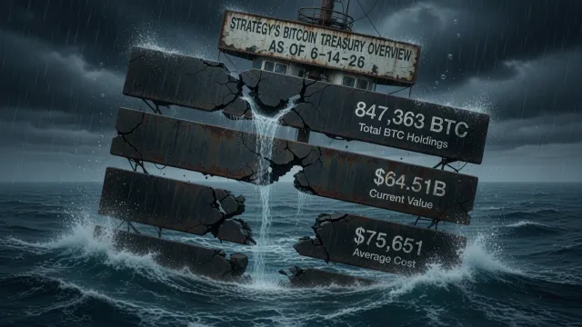 Strategy тонет вместе с биткоином. Модель трещит по швам